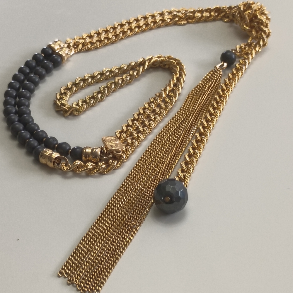 Necklace Tassels Spring Easter Signed NeEliasaf Sea Smadar Lagenlook